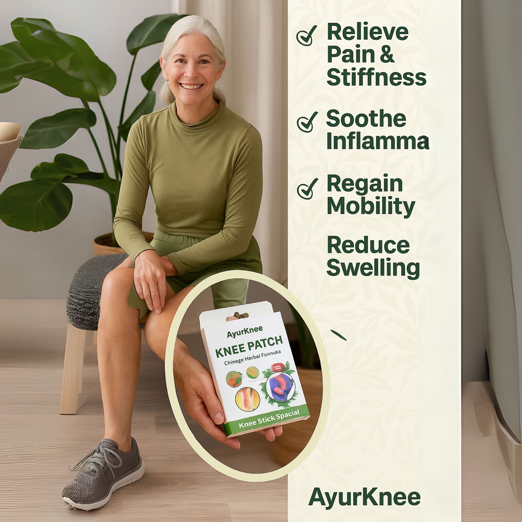 AyurKnee™ Pain Relief Ayuvedic Patches (Pack of 12)