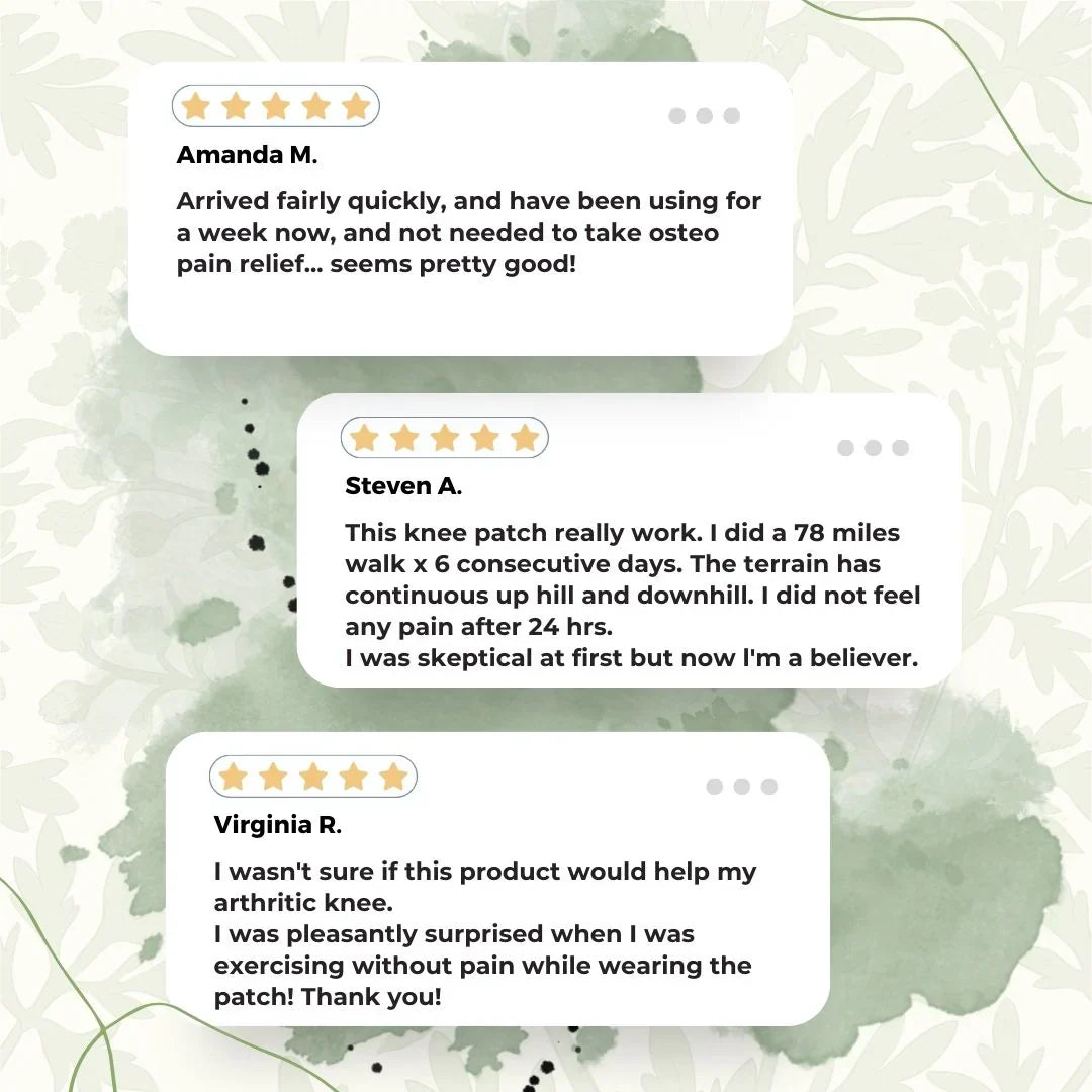 AyurKnee™ Pain Relief Ayuvedic Patches (Pack of 12)