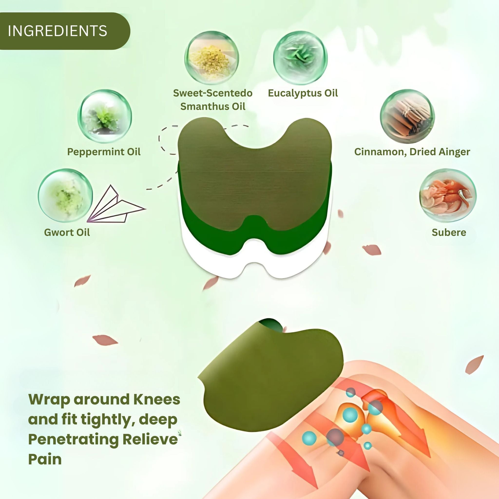 AyurKnee™ Pain Relief Ayuvedic Patches (Pack of 12)