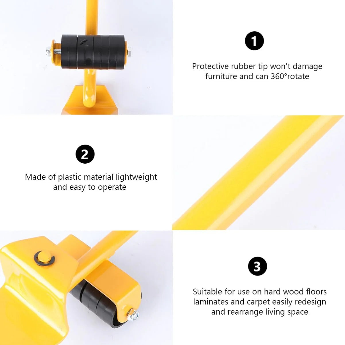 LIFTPRO™ Furniture Lifter Mover Tool Set Heavy Duty