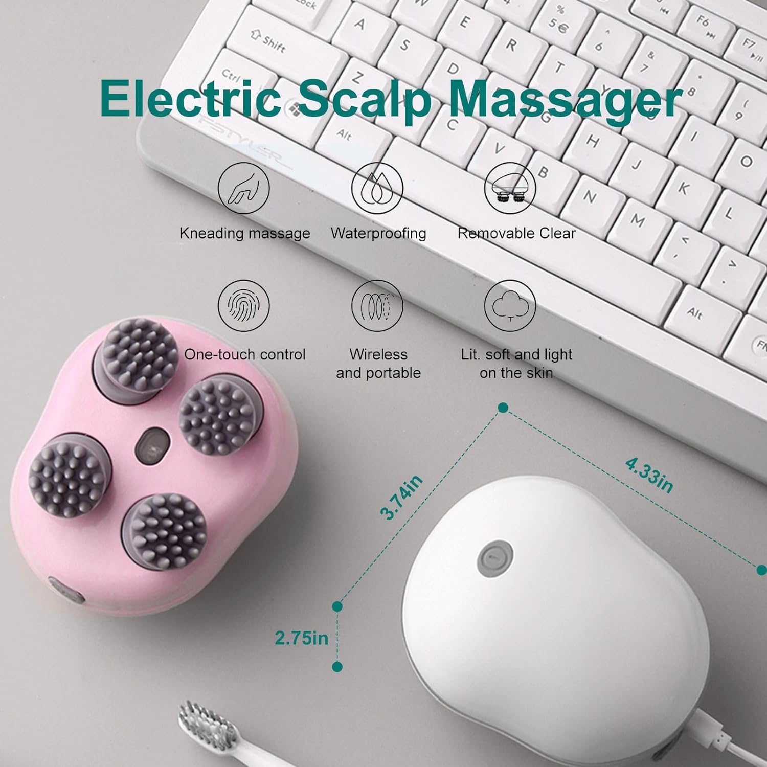 CalmScalp Pro™ - Smart Scalp Massager for Stress Relief & Hair Growth