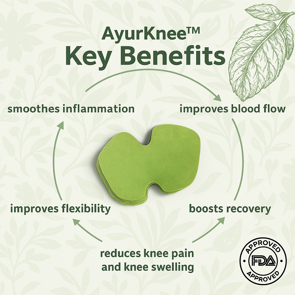 AyurKnee™ Pain Relief Ayuvedic Patches (Pack of 12)