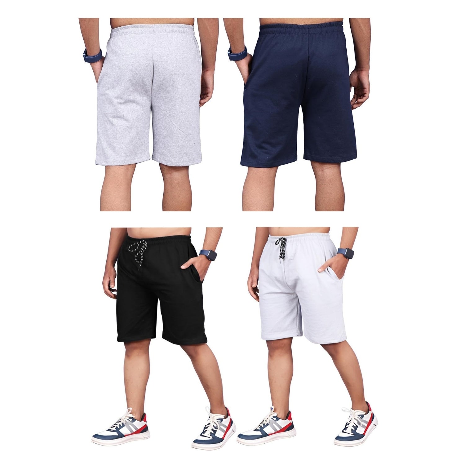 SummerFlex™ Ultra-Stretch Mens Shorts (Pack of 4)