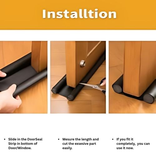 SealPlus™ – UnderDoor Flexible Sealing strip (Pack of 3)